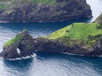 Teleblick zu Felstor an der Ponta Ruiva - Insel Flores